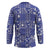 Blue Palaka Japanese Patterns Hockey Jersey Koi Fish Asanoha Sakura Patchwork Stylized - Polynesian Pride