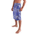 Blue Palaka Japanese Patterns Lavalava Koi Fish Asanoha Sakura Patchwork Stylized - Polynesian Pride