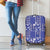 Blue Palaka Japanese Patterns Luggage Cover Koi Fish Asanoha Sakura Patchwork Stylized - Polynesian Pride