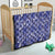 Blue Palaka Japanese Patterns Quilt Koi Fish Asanoha Sakura Patchwork Stylized - Polynesian Pride