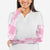 Pink Palaka Japanese Patterns Arm Sleeves Koi Fish Asanoha Sakura Patchwork Stylized - Polynesian Pride