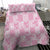 Pink Palaka Japanese Patterns Bedding Set Koi Fish Asanoha Sakura Patchwork Stylized - Polynesian Pride