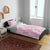Pink Palaka Japanese Patterns Bedding Set Koi Fish Asanoha Sakura Patchwork Stylized - Polynesian Pride