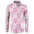 Pink Palaka Japanese Patterns Button Sweatshirt Koi Fish Asanoha Sakura Patchwork Stylized - Polynesian Pride