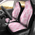 Pink Palaka Japanese Patterns Car Seat Cover Koi Fish Asanoha Sakura Patchwork Stylized - Polynesian Pride