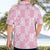 Pink Palaka Japanese Patterns Hawaiian Shirt Koi Fish Asanoha Sakura Patchwork Stylized - Polynesian Pride