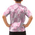 Pink Palaka Japanese Patterns Kid Hawaiian Shirt Koi Fish Asanoha Sakura Patchwork Stylized - Polynesian Pride