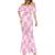 Pink Palaka Japanese Patterns Mermaid Dress Koi Fish Asanoha Sakura Patchwork Stylized - Polynesian Pride