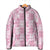 Pink Palaka Japanese Patterns Padded Jacket Koi Fish Asanoha Sakura Patchwork Stylized - Polynesian Pride