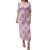 Pink Palaka Japanese Patterns Puletasi Koi Fish Asanoha Sakura Patchwork Stylized - Polynesian Pride