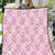 Pink Palaka Japanese Patterns Quilt Koi Fish Asanoha Sakura Patchwork Stylized - Polynesian Pride