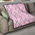 Pink Palaka Japanese Patterns Quilt Koi Fish Asanoha Sakura Patchwork Stylized - Polynesian Pride