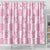 Pink Palaka Japanese Patterns Shower Curtain Koi Fish Asanoha Sakura Patchwork Stylized - Polynesian Pride