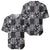 Black Palaka Japanese Patterns Baseball Jersey Koi Fish Asanoha Sakura Patchwork Stylized - Polynesian Pride