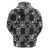 Black Palaka Japanese Patterns Hoodie Koi Fish Asanoha Sakura Patchwork Stylized - Polynesian Pride