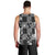 Black Palaka Japanese Patterns Men Tank Top Koi Fish Asanoha Sakura Patchwork Stylized - Polynesian Pride