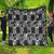 Black Palaka Japanese Patterns Quilt Koi Fish Asanoha Sakura Patchwork Stylized - Polynesian Pride