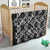 Black Palaka Japanese Patterns Quilt Koi Fish Asanoha Sakura Patchwork Stylized - Polynesian Pride