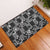 Black Palaka Japanese Patterns Rubber Doormat Koi Fish Asanoha Sakura Patchwork Stylized - Polynesian Pride