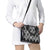 Black Palaka Japanese Patterns Shoulder Handbag Koi Fish Asanoha Sakura Patchwork Stylized - Polynesian Pride