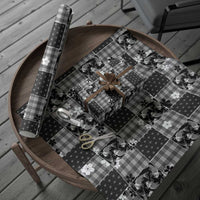 Black Palaka Japanese Patterns Wrapping Paper Koi Fish Asanoha Sakura Patchwork Stylized LT14 - Polynesian Pride
