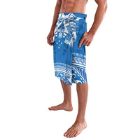 Toa Samoa Rugby Custom Lavalava Uso aso uma Samoan Pattern Blue - Polynesian Pride