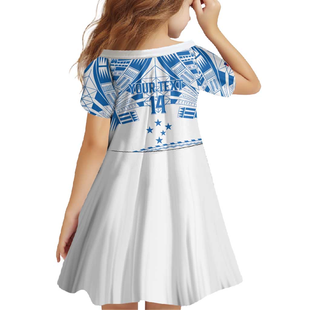 Toa Samoa Rugby Custom Family Matching Summer Maxi Dress and Hawaiian Shirt Uso aso uma Samoan Pattern White - Polynesian Pride