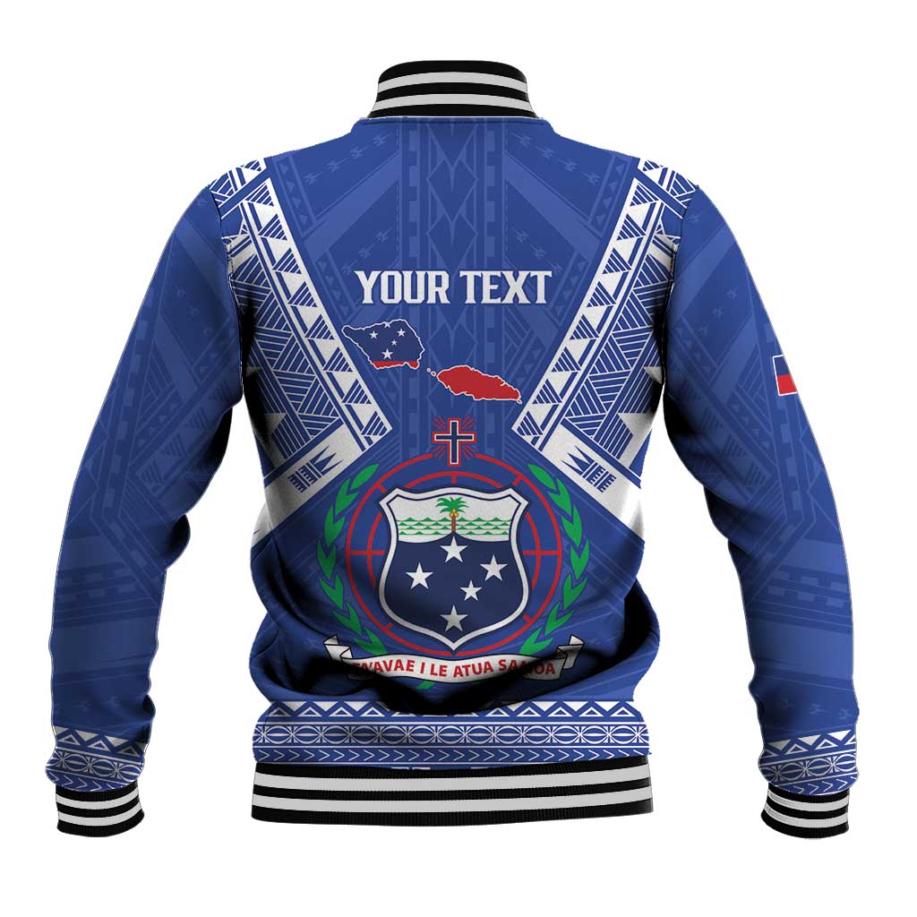 Personalised Samoa 685 Baseball Jacket Samoan Pride Coat Of Arms LT14 - Polynesian Pride