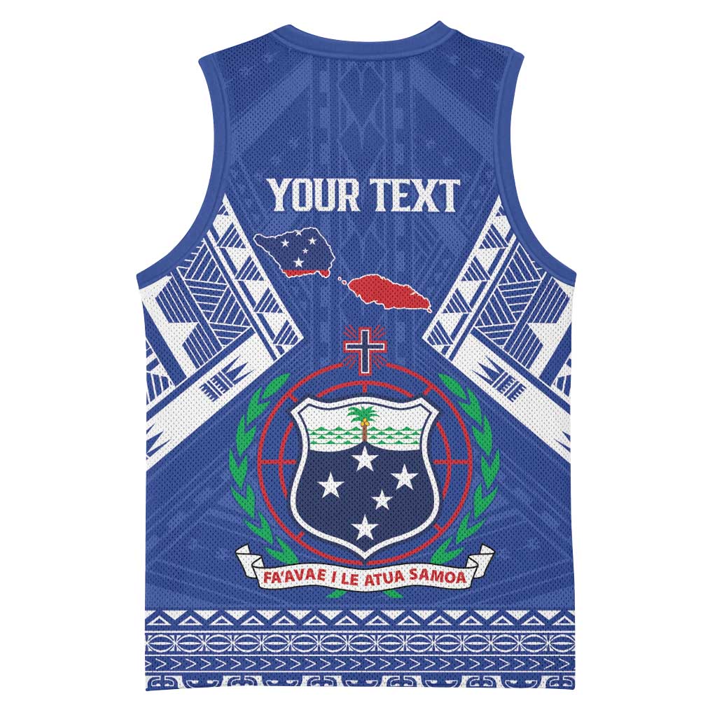 Personalised Samoa 685 Basketball Jersey Samoan Pride Coat Of Arms LT14 - Polynesian Pride