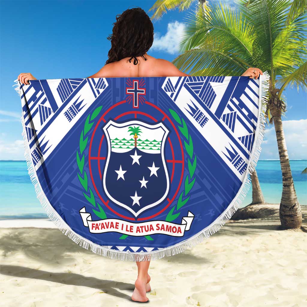 Samoa 685 Beach Blanket Samoan Pride Coat Of Arms - Polynesian Pride