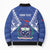 Personalised Samoa 685 Bomber Puffer Jacket Samoan Pride Coat Of Arms - Polynesian Pride