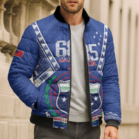 Personalised Samoa 685 Bomber Puffer Jacket Samoan Pride Coat Of Arms LT14 - Polynesian Pride