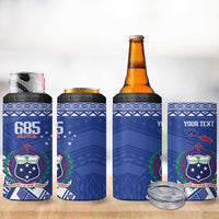 Personalised Samoa 685 4 in 1 Can Cooler Tumbler Samoan Pride Coat Of Arms - Polynesian Pride