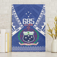 Samoa 685 Canvas Wall Art Samoan Pride Coat Of Arms LT14 Without Frame Blue - Polynesian Pride