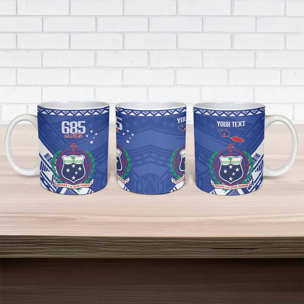 Personalised Samoa 685 Ceramic Mug Samoan Pride Coat Of Arms - Polynesian Pride