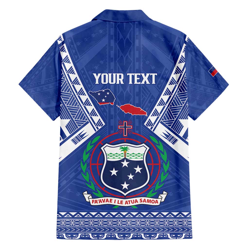 Personalised Samoa 685 Family Matching Off Shoulder Short Dress and Hawaiian Shirt Samoan Pride Coat Of Arms - Polynesian Pride