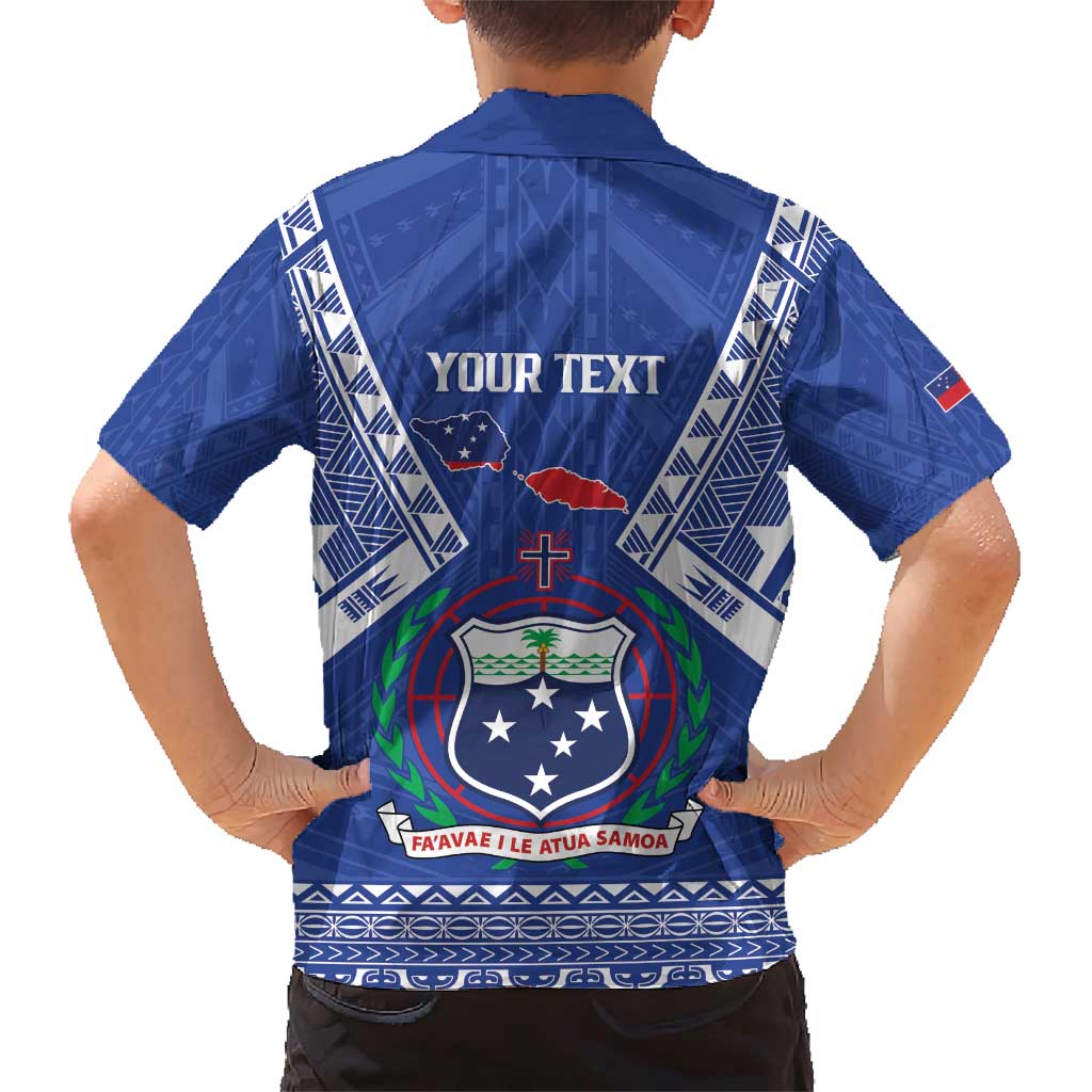 Personalised Samoa 685 Family Matching Short Sleeve Bodycon Dress and Hawaiian Shirt Samoan Pride Coat Of Arms - Polynesian Pride