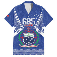 Personalised Samoa 685 Hawaiian Shirt Samoan Pride Coat Of Arms LT14 Blue - Polynesian Pride