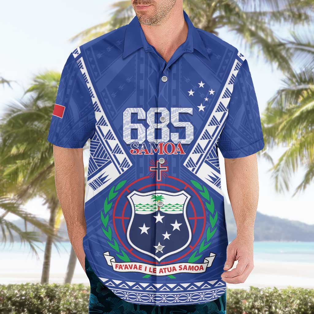 Personalised Samoa 685 Hawaiian Shirt Samoan Pride Coat Of Arms LT14 - Polynesian Pride