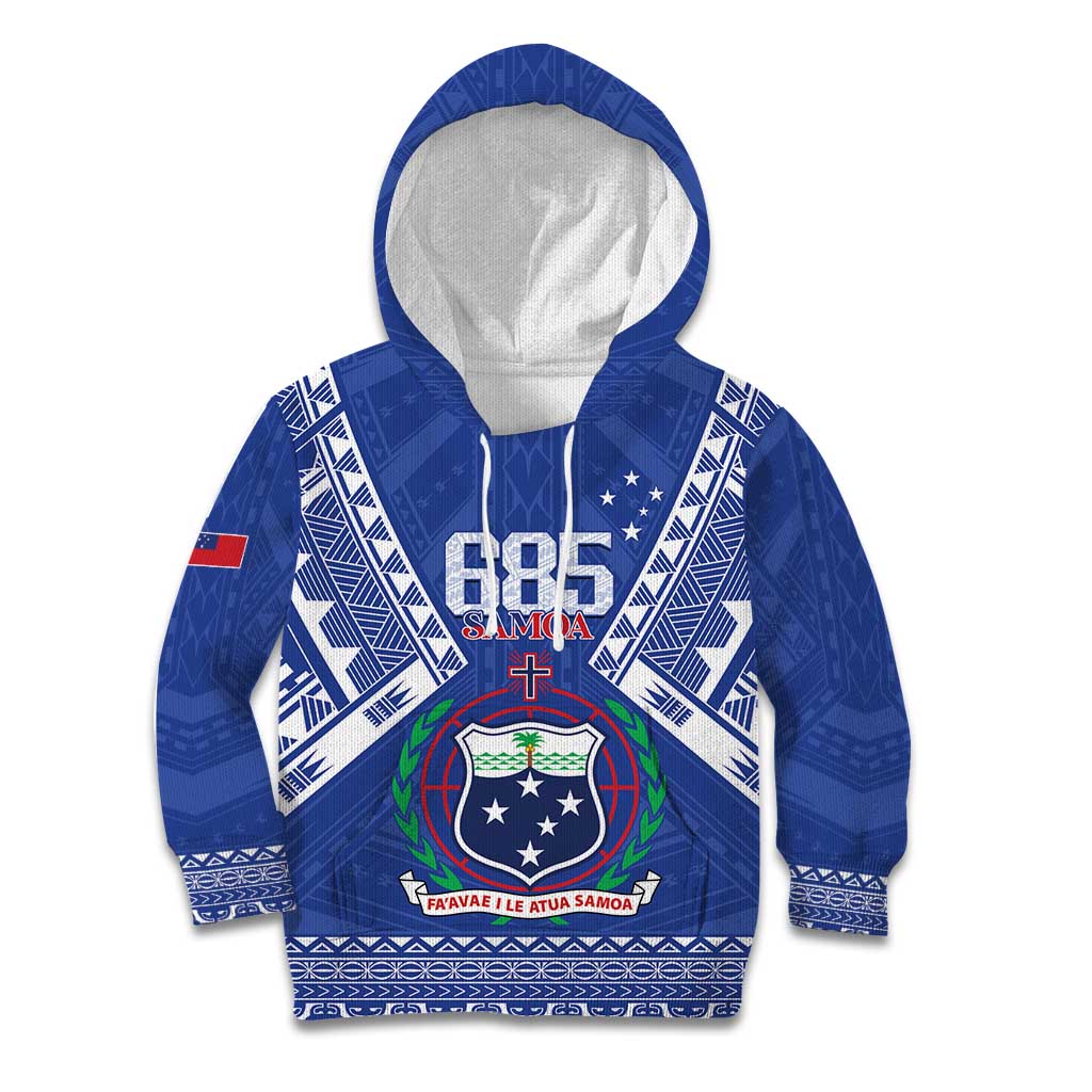 Personalised Samoa 685 Kid Hoodie Samoan Pride Coat Of Arms - Polynesian Pride