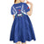 Personalised Samoa 685 Kid Short Sleeve Dress Samoan Pride Coat Of Arms - Polynesian Pride