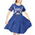 Personalised Samoa 685 Kid Short Sleeve Dress Samoan Pride Coat Of Arms - Polynesian Pride