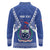 Personalised Samoa 685 Long Sleeve Polo Shirt Samoan Pride Coat Of Arms - Polynesian Pride