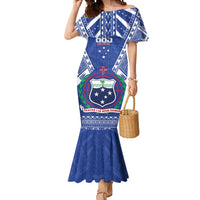 Personalised Samoa 685 Mermaid Dress Samoan Pride Coat Of Arms - Polynesian Pride