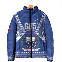 Personalised Samoa 685 Padded Jacket Samoan Pride Coat Of Arms LT14 - Polynesian Pride