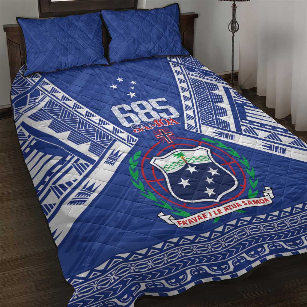 Samoa 685 Quilt Bed Set Samoan Pride Coat Of Arms - Polynesian Pride