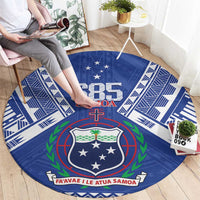 Samoa 685 Round Carpet Samoan Pride Coat Of Arms - Polynesian Pride
