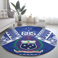 Samoa 685 Round Carpet Samoan Pride Coat Of Arms - Polynesian Pride