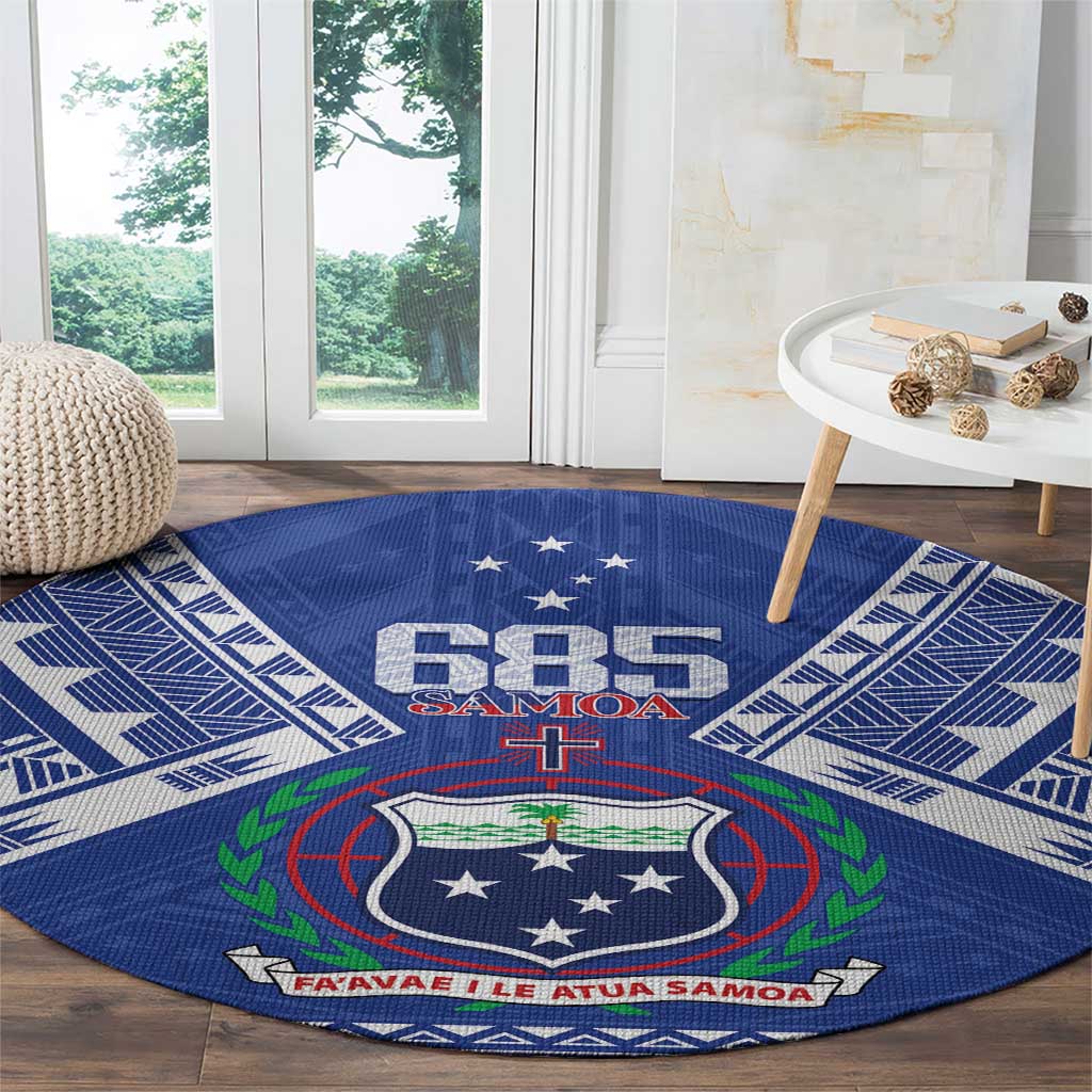 Samoa 685 Round Carpet Samoan Pride Coat Of Arms - Polynesian Pride