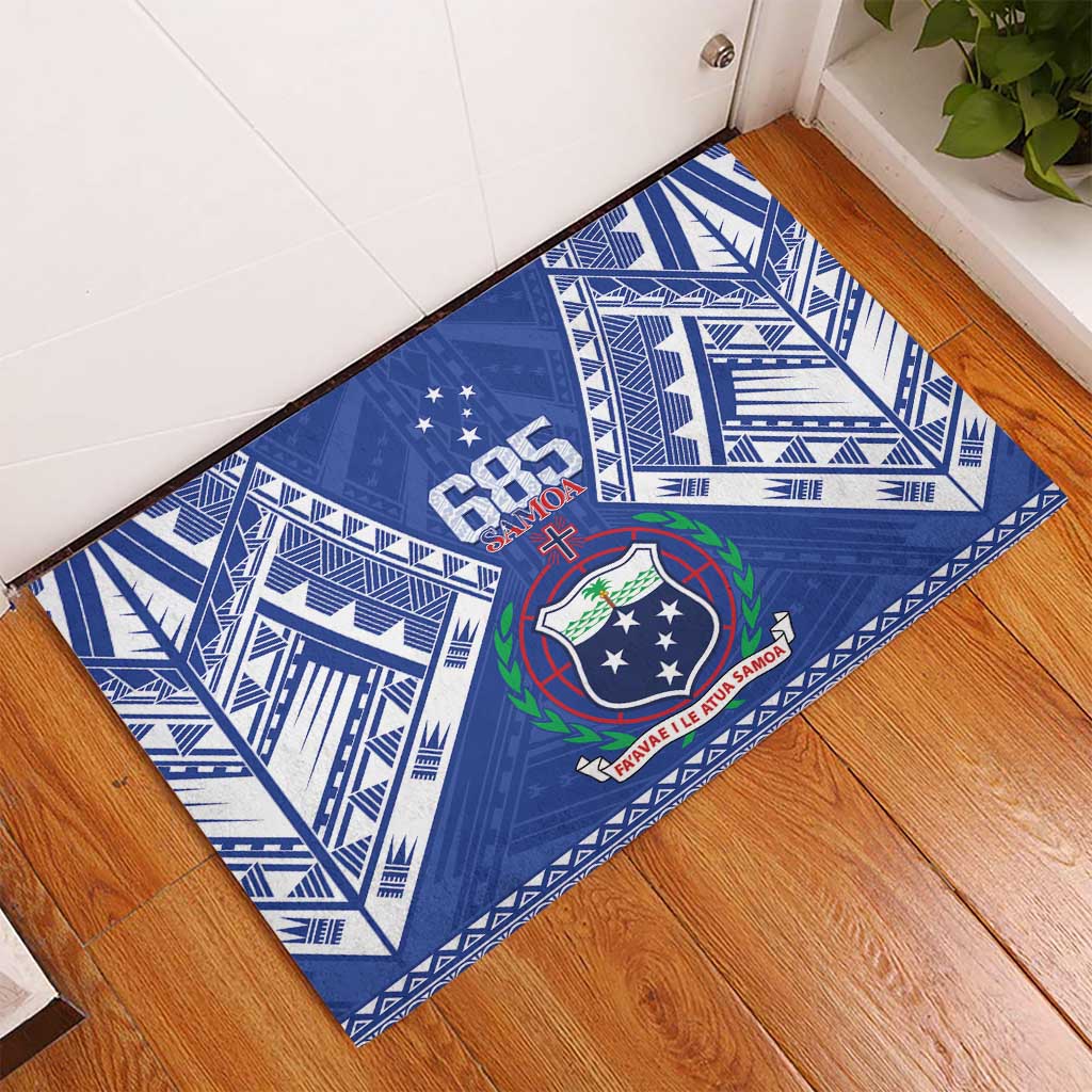 Samoa 685 Rubber Doormat Samoan Pride Coat Of Arms LT14 - Polynesian Pride
